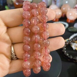 Strawberry quartz bracelets